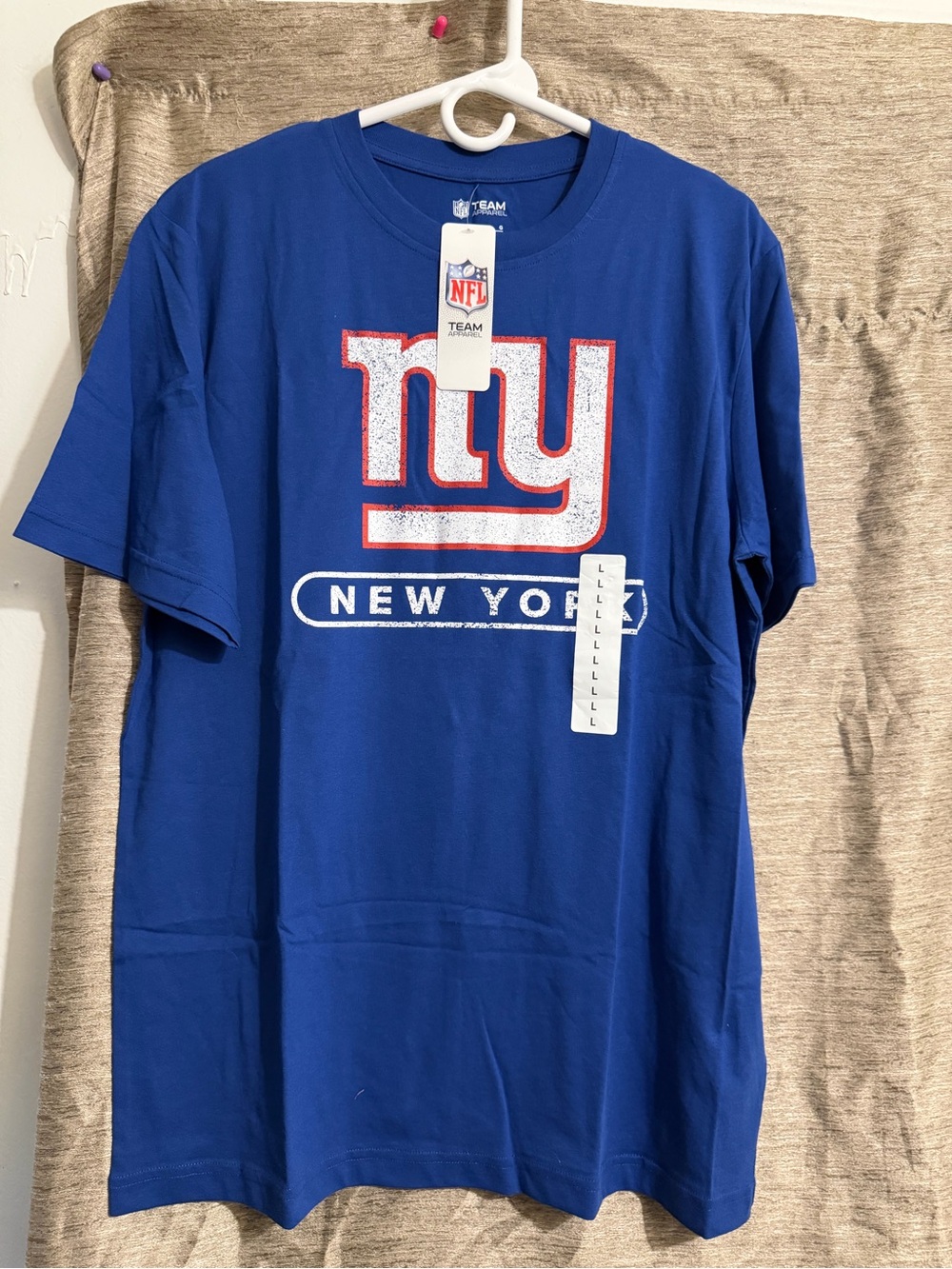 NFL New York Giants Royal Blue Logo Short Sleeve Tee
